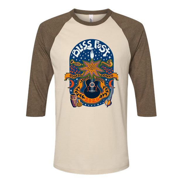 2025 Poster Raglan Three-Quarter Sleeve Tee