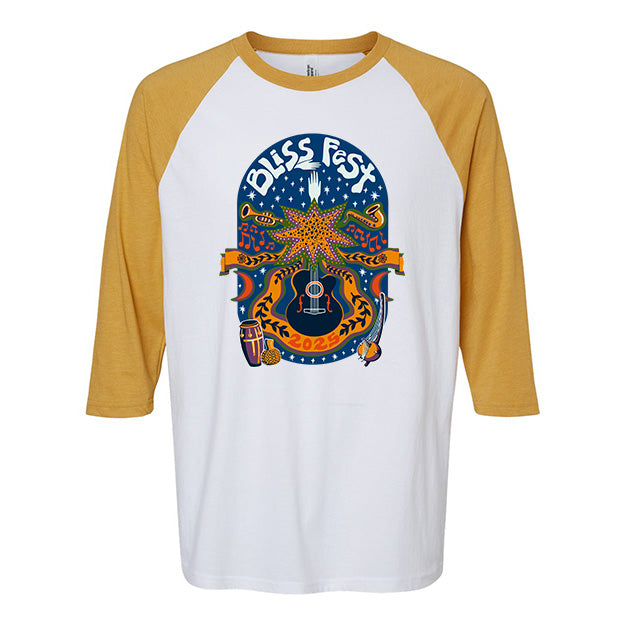 2025 Poster Raglan Three-Quarter Sleeve Tee