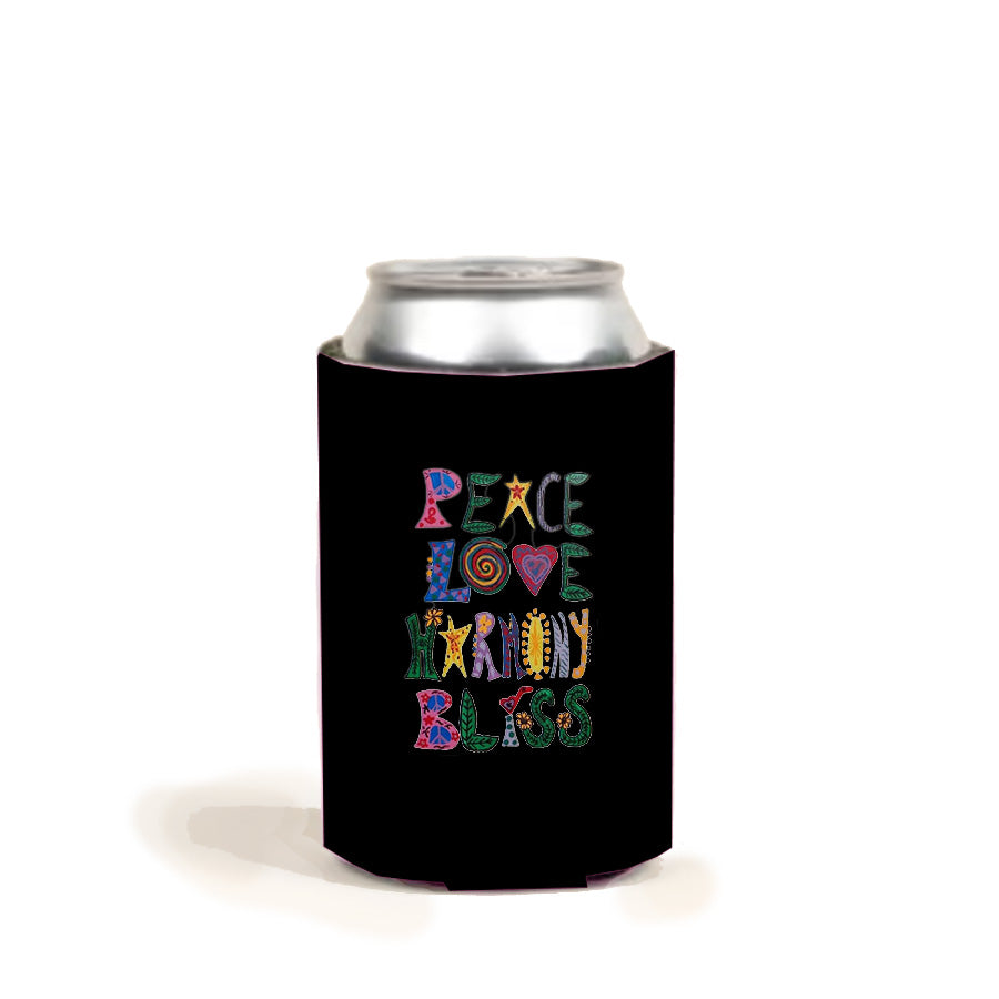 Coozie Peace Love Harmony Bliss