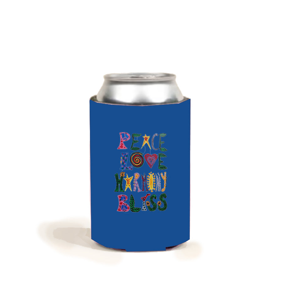 Coozie Peace Love Harmony Bliss